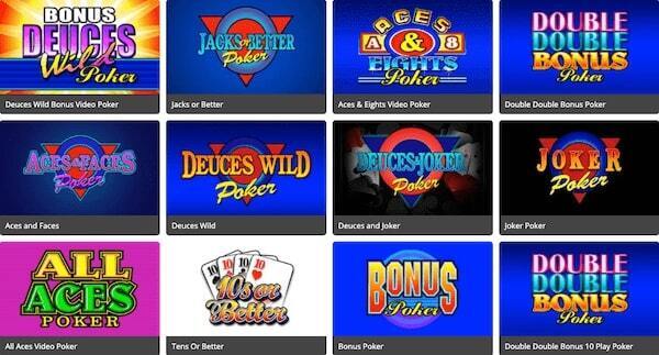 Vegas Palms Online Casino Video Poker Games