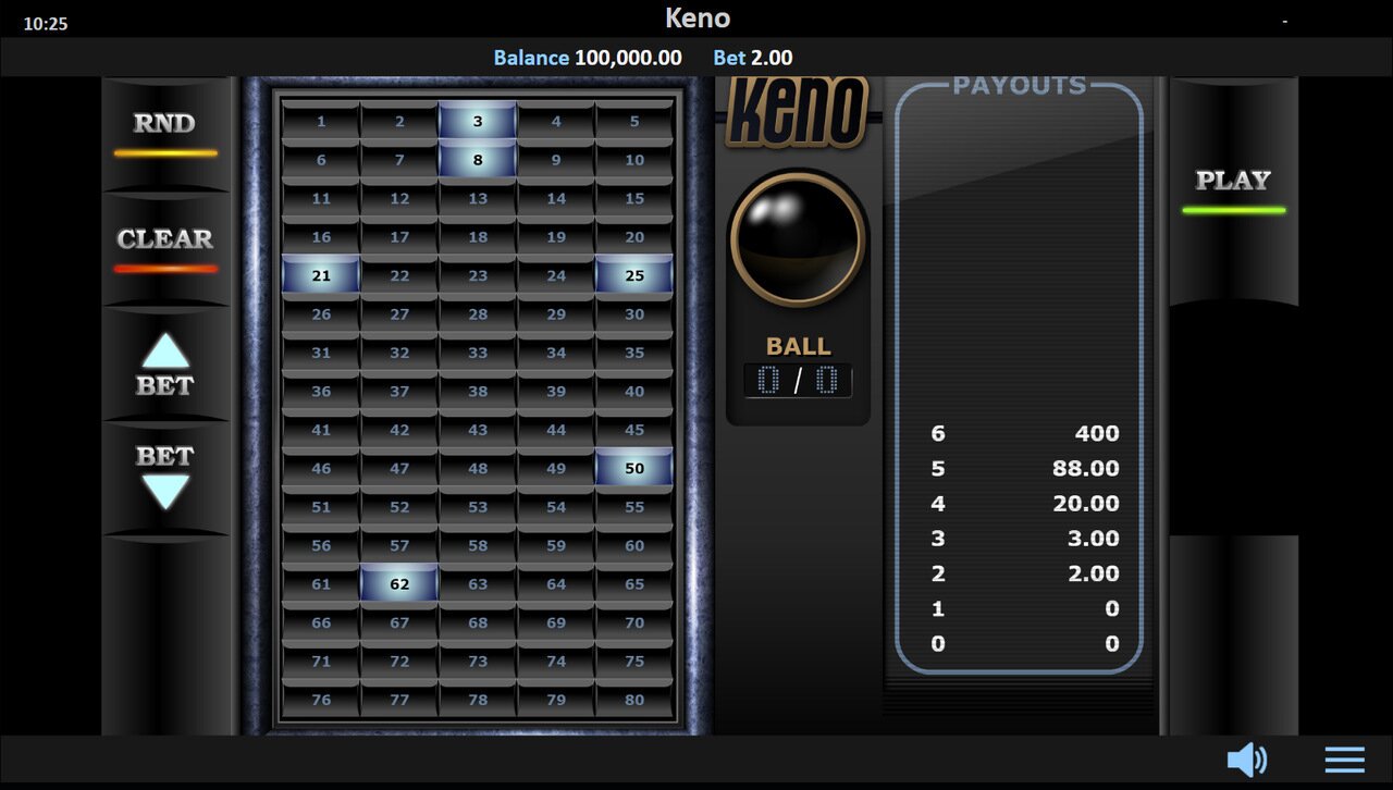 How to play online keno